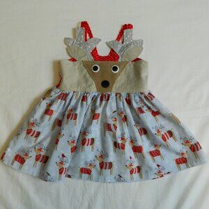 Girls size 4 Reindeer Christmas Top